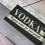 Vodka Novelty Sign Funny Alcohol Man Cave Bar Pub Hanging Plaque