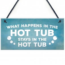 Hot Tub Novelty Garden Hanging Wall Plaque Sign Shed Jaccuzi 