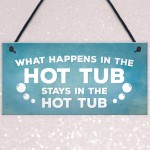 Hot Tub Novelty Garden Hanging Wall Plaque Sign Shed Jaccuzi 