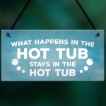 Hot Tub Novelty Garden Hanging Wall Plaque Sign Shed Jaccuzi 