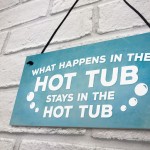 Hot Tub Novelty Garden Hanging Wall Plaque Sign Shed Jaccuzi 