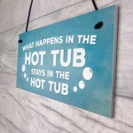 Hot Tub Novelty Garden Hanging Wall Plaque Sign Shed Jaccuzi 