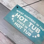 Hot Tub Novelty Garden Hanging Wall Plaque Sign Shed Jaccuzi 