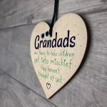 Funny Sign Grandad Birthday Gift Heart Wall Plaque Fathers Day 