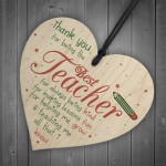 Thank You Best Teacher Gift Heart Best Nursery Gift For Children