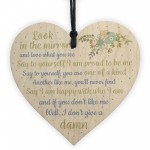 Friendship Sign Inspirational Shabby Chic Heart Plaque Birthday 