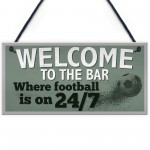 Welcome To The Bar Pub Man Cave Sign Gifts For Men World Cup 