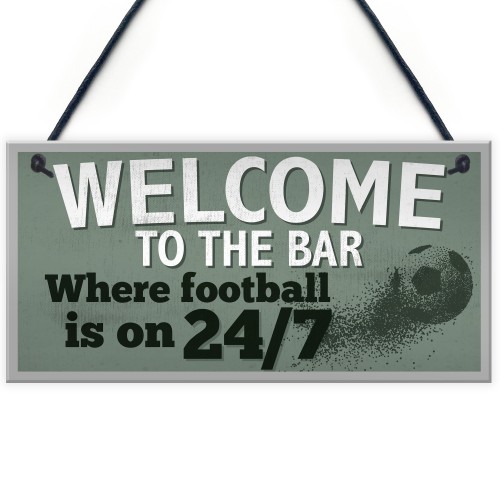 Welcome To The Bar Pub Man Cave Sign Gifts For Men World Cup 