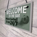 Welcome To The Bar Pub Man Cave Sign Gifts For Men World Cup 