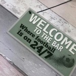 Welcome To The Bar Pub Man Cave Sign Gifts For Men World Cup 