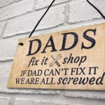 Dads Man Cave Signs Garage Shed Door Wall Hanging Plaque Gifts