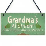 Garden Sign Grandma's Allotment Shed SummerHouse Plaque