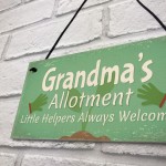 Garden Sign Grandma's Allotment Shed SummerHouse Plaque