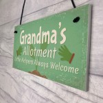 Garden Sign Grandma's Allotment Shed SummerHouse Plaque