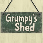 Shed Signs Grumpy's Shed House Door Plaque Garden SummerHouse