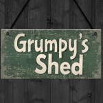 Shed Signs Grumpy's Shed House Door Plaque Garden SummerHouse