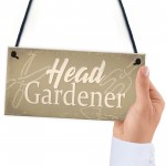 Garden Sign Head Gardener Plaque Garden Shed SummerHouse 