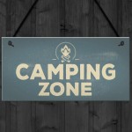Camping Zone Caravan Signs And Plaques Novelty Chic Mum Dad NAN