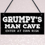 Man Cave Plaque Garage Signs For Men Shed Dad Grandad Son 