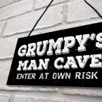 Man Cave Plaque Garage Signs For Men Shed Dad Grandad Son 