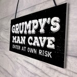 Man Cave Plaque Garage Signs For Men Shed Dad Grandad Son 