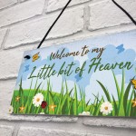 Welcome Garden Hanging Sign Garden Shed SummerHouse Plaque