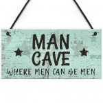The Man Cave Door Sign Shed Garage Vintage Gift For Dad Grandad