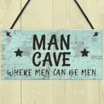 The Man Cave Door Sign Shed Garage Vintage Gift For Dad Grandad