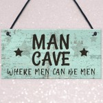 The Man Cave Door Sign Shed Garage Vintage Gift For Dad Grandad