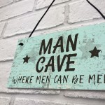 The Man Cave Door Sign Shed Garage Vintage Gift For Dad Grandad