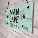 The Man Cave Door Sign Shed Garage Vintage Gift For Dad Grandad