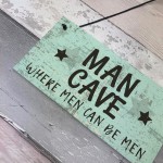 The Man Cave Door Sign Shed Garage Vintage Gift For Dad Grandad
