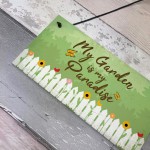 Paradise Garden Hanging Sign Garden Shed Summer House Plaque 