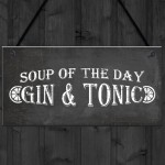 Gin & Tonic Garden Home Bar Pub Plaque Funny Alcohol Sign Gift