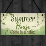 Summer House Plaque Shed Garden Sign Decor Mum Dad Nan Gift