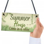 Summer House Plaque Shed Garden Sign Decor Mum Dad Nan Gift