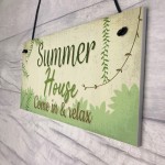 Summer House Plaque Shed Garden Sign Decor Mum Dad Nan Gift