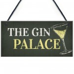 Gin Palace Sign Garden Shed Man Cave Home Bar Pub Plaque Gifts