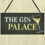Gin Palace Sign Garden Shed Man Cave Home Bar Pub Plaque Gifts
