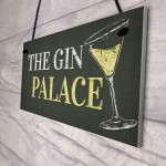 Gin Palace Sign Garden Shed Man Cave Home Bar Pub Plaque Gifts