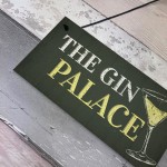 Gin Palace Sign Garden Shed Man Cave Home Bar Pub Plaque Gifts