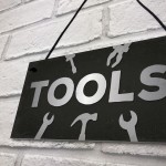 Tool Shed Garage Sign Workshop Plaque Man Cave Grandad Dad 