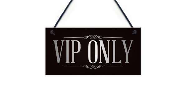 VIP ONLY Man Cave Home Bar Pub Sign BBQ Beer Garden Party Dad