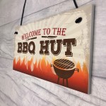 BBQ Hut Hanging Garden Sign Summer House Bar Man Cave Shed