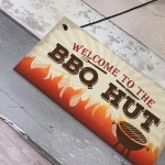 BBQ Hut Hanging Garden Sign Summer House Bar Man Cave Shed