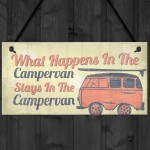 Campervan Caravan VW Gifts Travel Holiday Hanging Door Sign