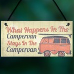 Campervan Caravan VW Gifts Travel Holiday Hanging Door Sign