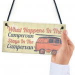 Campervan Caravan VW Gifts Travel Holiday Hanging Door Sign