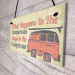 Campervan Caravan VW Gifts Travel Holiday Hanging Door Sign