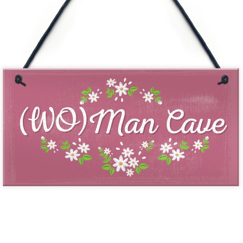 Her Man Cave Sign Funny Bedroom SummerHouse Plaque Gifts 
